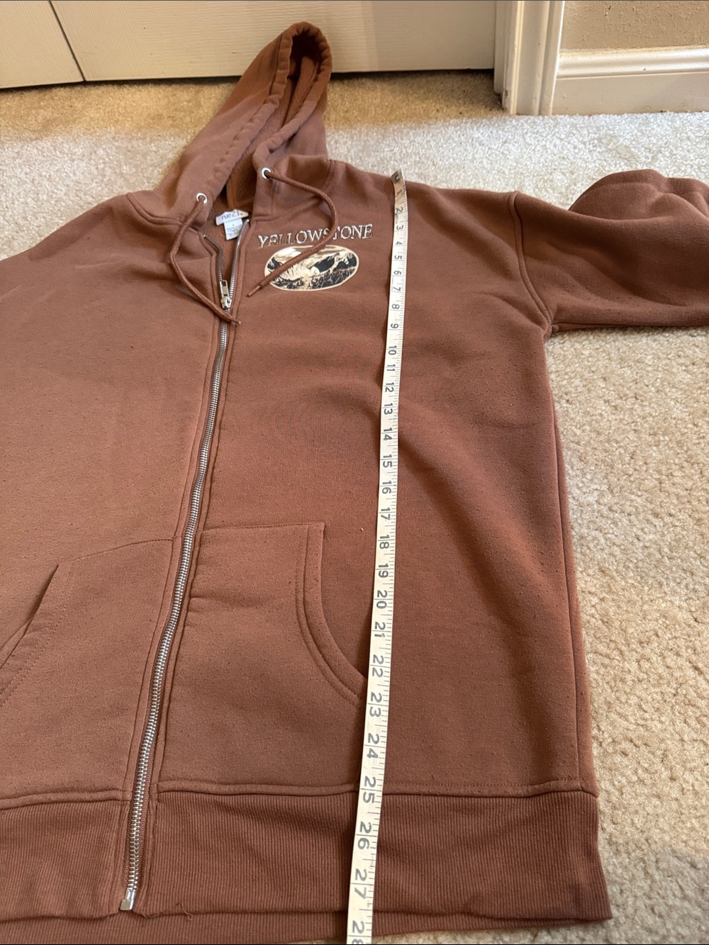 Rue21 Brown Yellowstone Zip-Up Hoodie - Size Large - Picture 10 of 10